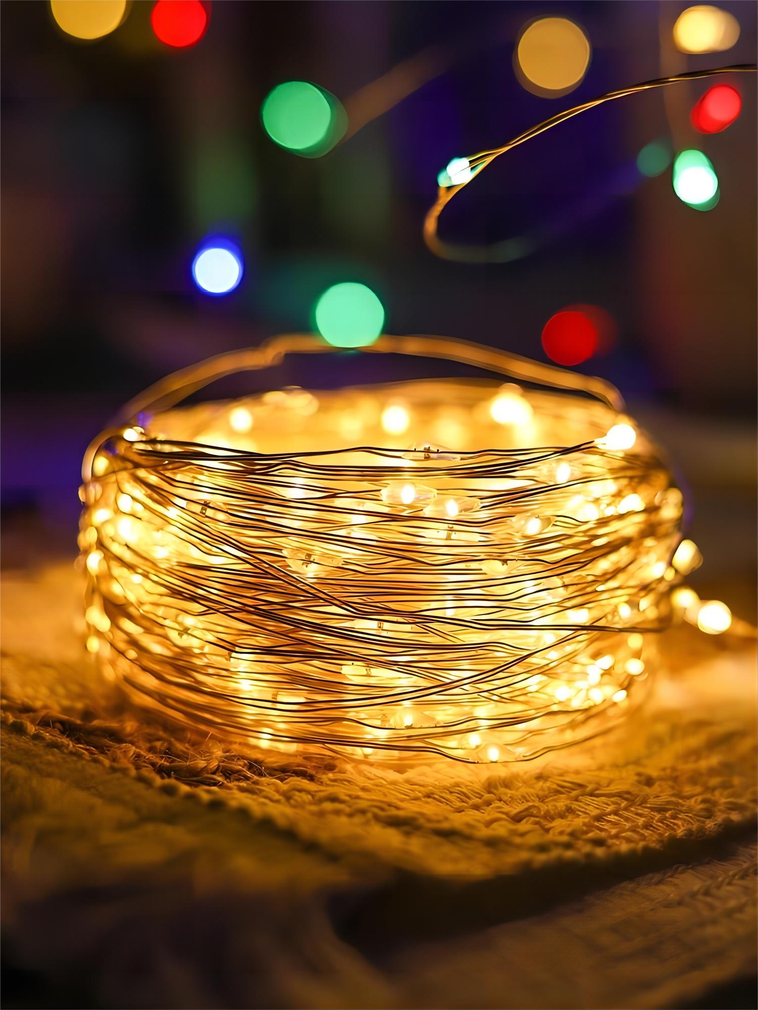 Copper Wire Roll - Warm Trắng 5M 50LED dây đồng
