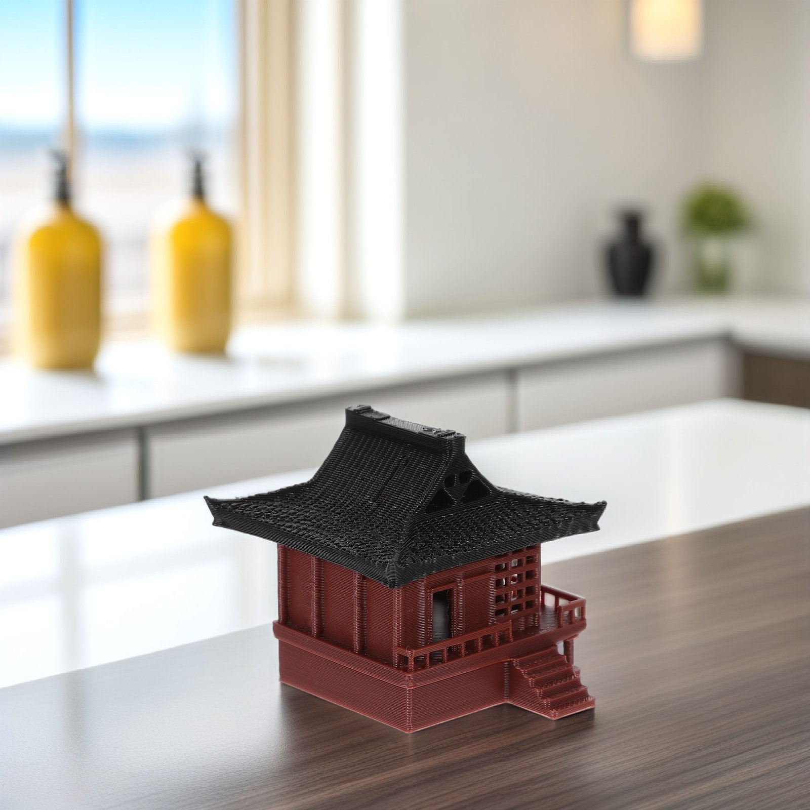 Miniature Chinese Style Pavili - đánh giá và giá Bonsai Garden With Sand