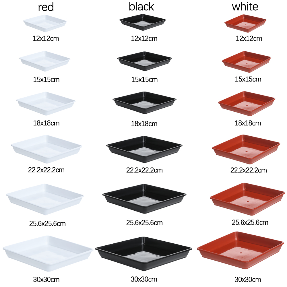 1Pcs Plastic Flower Pot Square - đánh giá và giá Drip Tray Saucer