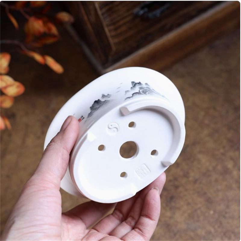 Porcelain White Oval Bonsai Po - đánh giá và giá Bonsai Repotting Mat