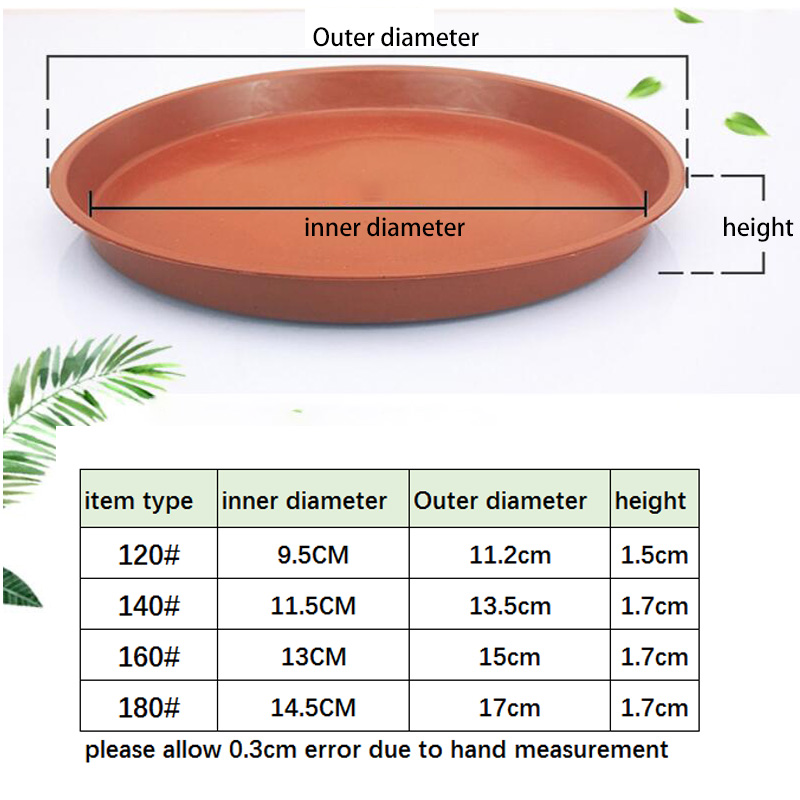 10pcs Plastic Flower Pot Tray  - đánh giá và giá Drip Tray Saucer