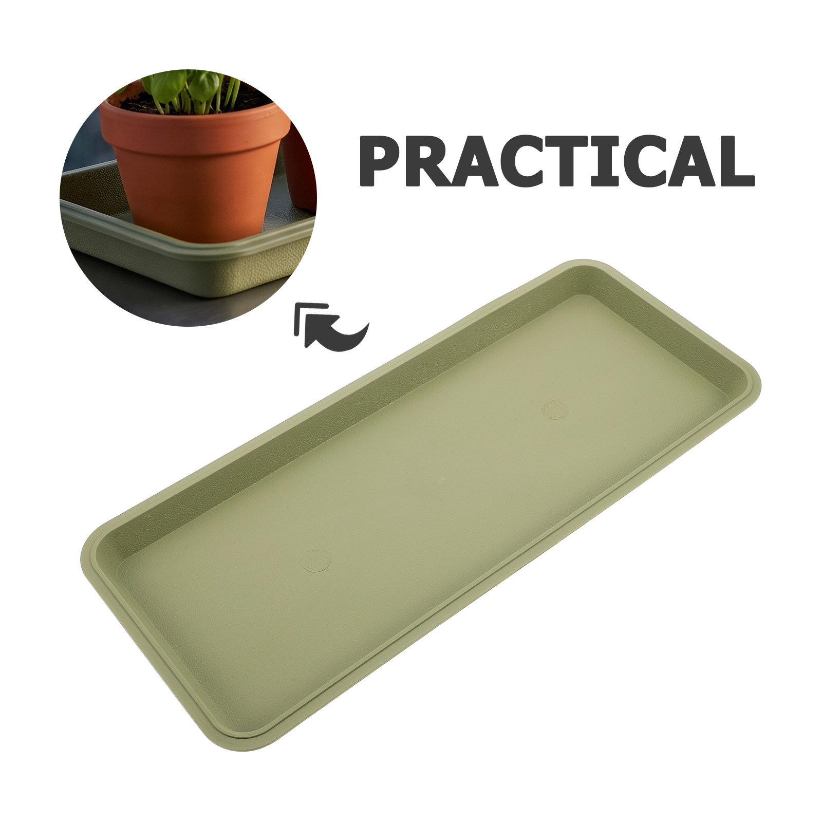 Rectangular Flower Pot Tray Pl - đánh giá và giá Drip Tray Saucer