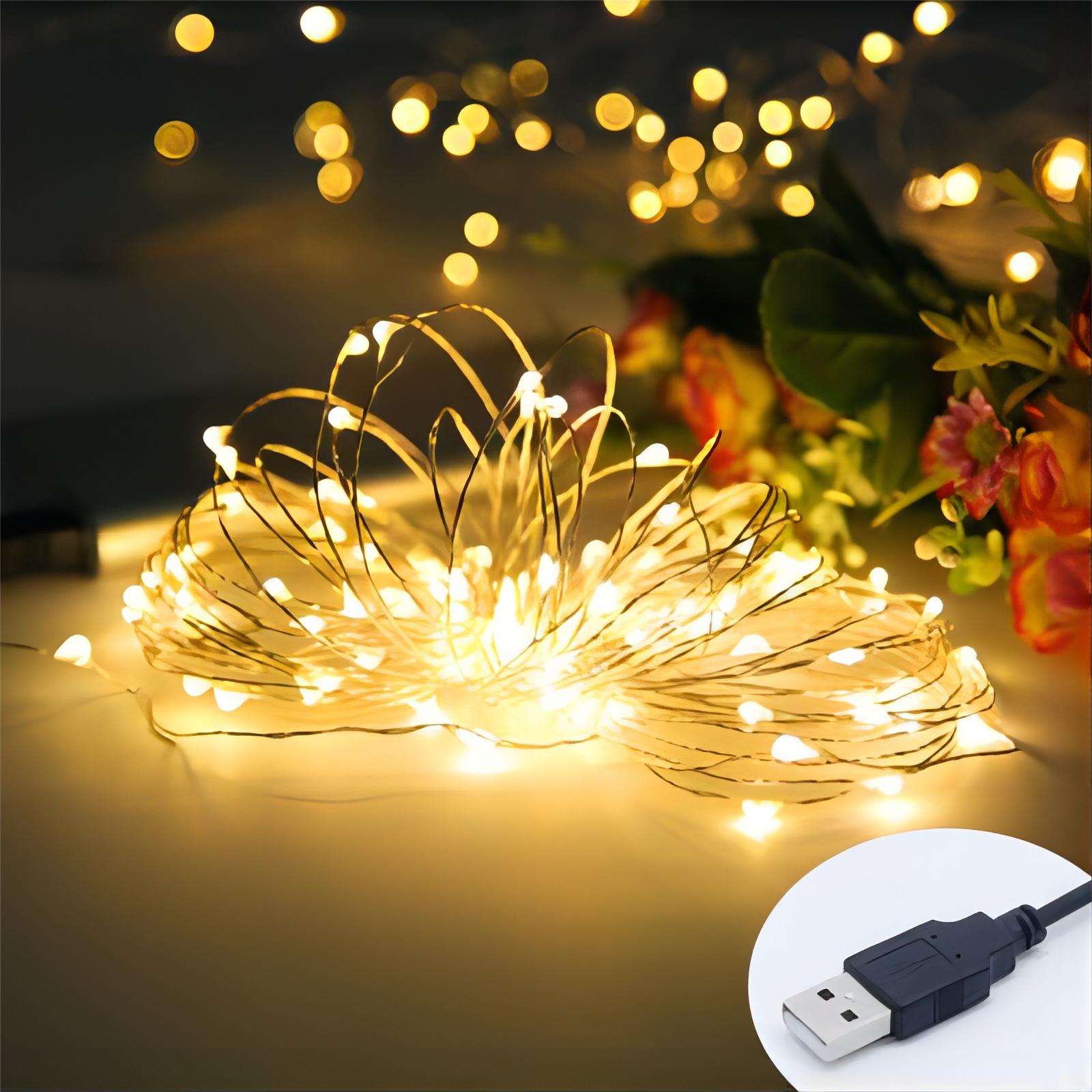 Warm Trắng 5M 50LED dây đồng c - đánh giá và giá Copper Wire Roll