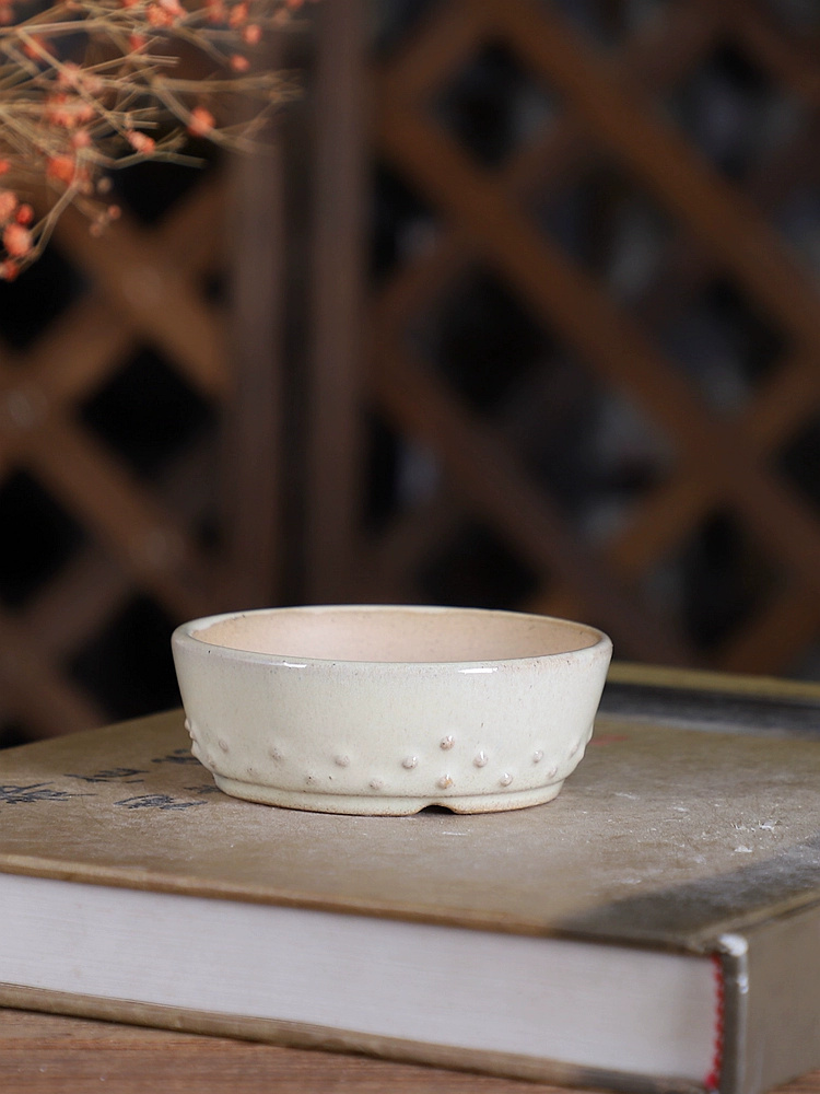 Porcelain Round Glazed Bonsai  - đánh giá và giá Bonsai Repotting Mat