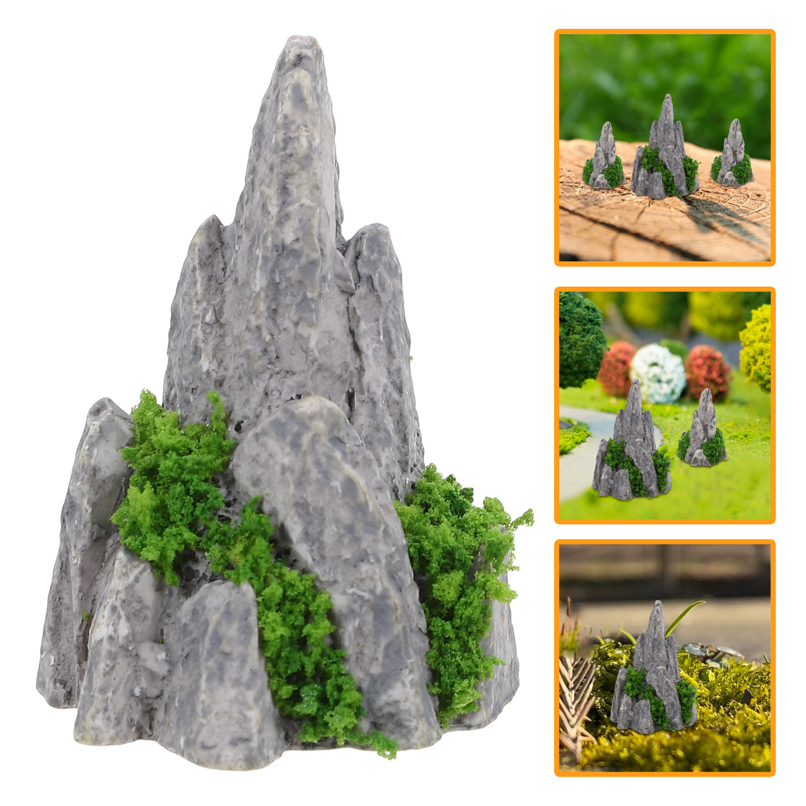 8Pcs Mini Resin Rockery Orname - đánh giá và giá Bonsai Garden With Sand