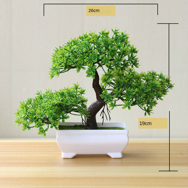New Green Artificial Plants Bo - đánh giá và giá Bonsai Garden Sushi