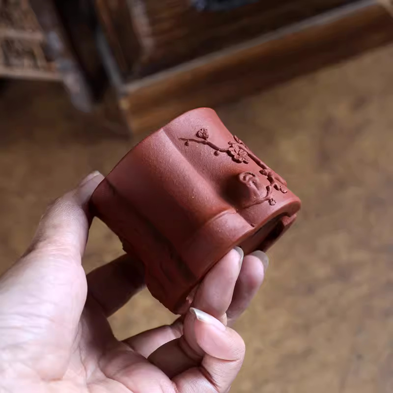 Purple Sand Bonsai Pot,Carved  - đánh giá và giá Bonsai Garden With Sand